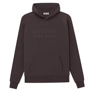 Men's Large Essentials Plum Hoodie